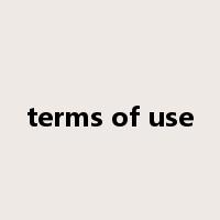 terms of use是什么意思