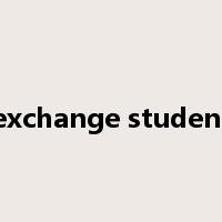 exchange student是什么意思
