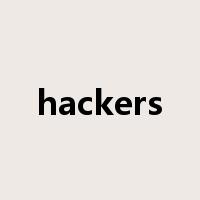 hackers是什么意思