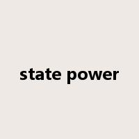 state power是什么意思