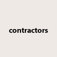 contractors是什么意思
