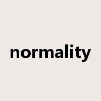 normality是什么意思