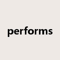 performs是什么意思