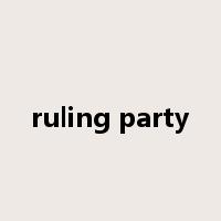 ruling party是什么意思