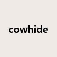 cowhide是什么意思
