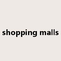 shopping malls是什么意思