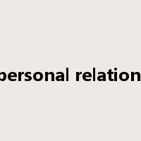interpersonal relationships是什么意思