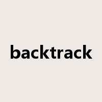 backtrack是什么意思