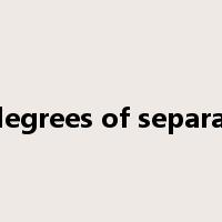 six degrees of separation是什么意思