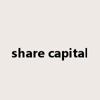 share capital是什么意思
