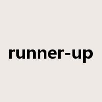 runner-up是什么意思