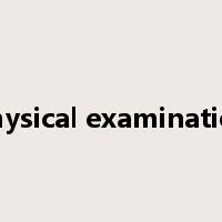 physical examination是什么意思