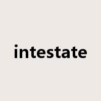 intestate是什么意思