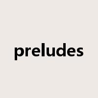preludes是什么意思