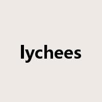 lychees是什么意思