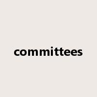 committees是什么意思