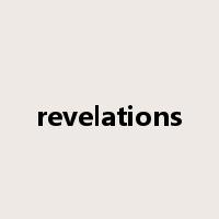 revelations是什么意思