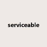 serviceable是什么意思