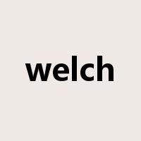 welch是什么意思