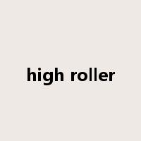 high roller是什么意思