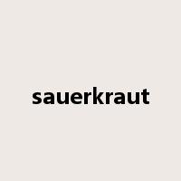 sauerkraut是什么意思