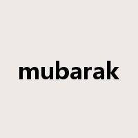 mubarak是什么意思