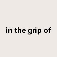 in the grip of是什么意思