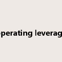 operating leverage是什么意思