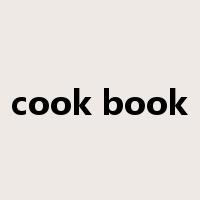 cook book是什么意思