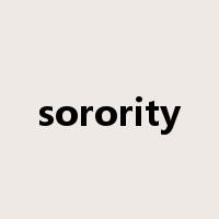 sorority是什么意思