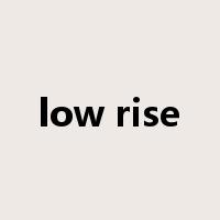 low rise是什么意思