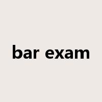 bar exam是什么意思
