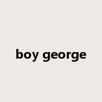 boy george是什么意思
