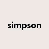 simpson是什么意思