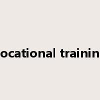 vocational training是什么意思