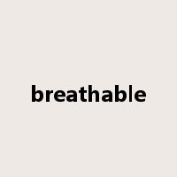 breathable是什么意思