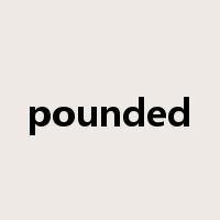 pounded是什么意思