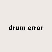 drum error是什么意思