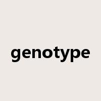 genotype是什么意思