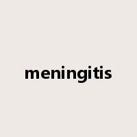 meningitis是什么意思