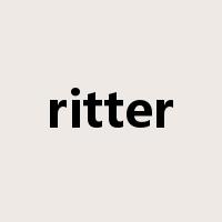 ritter是什么意思