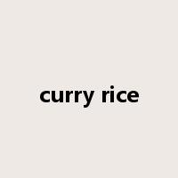 curry rice是什么意思