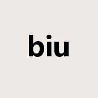biu是什么意思