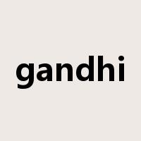 gandhi是什么意思