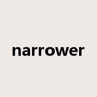 narrower是什么意思