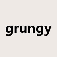 grungy是什么意思