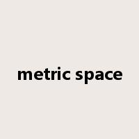 metric space是什么意思