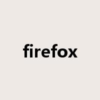 firefox是什么意思