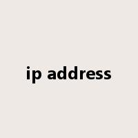 ip address是什么意思