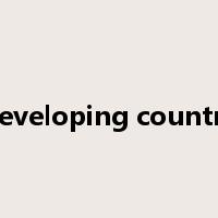 developing country是什么意思